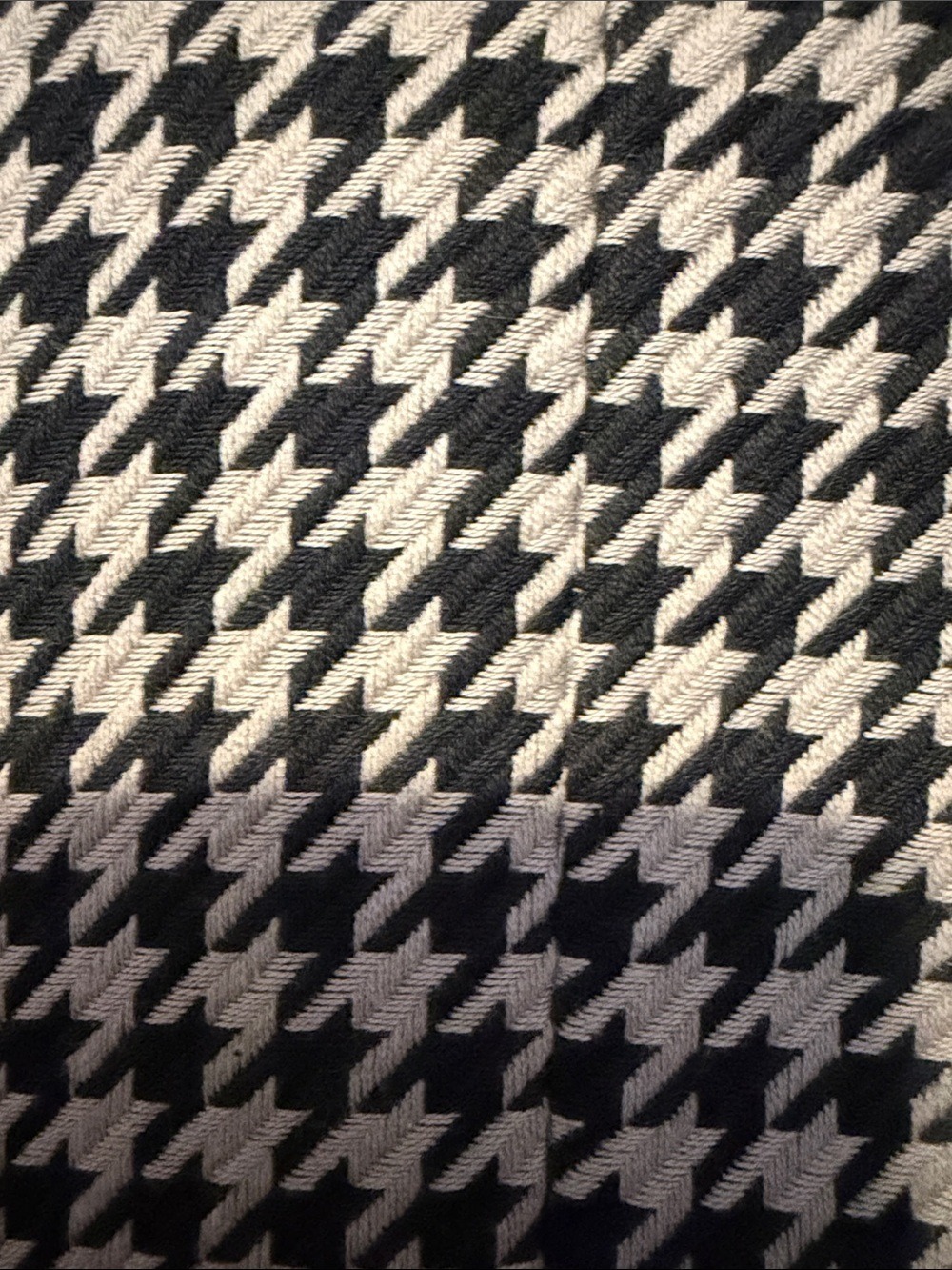 Monterey Bay Houndstooth Blazer Black Gray Piped Trim Tailored Sz 16 - Picture 8 of 9